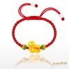 愛心萌蛇(硬金)編織手鍊