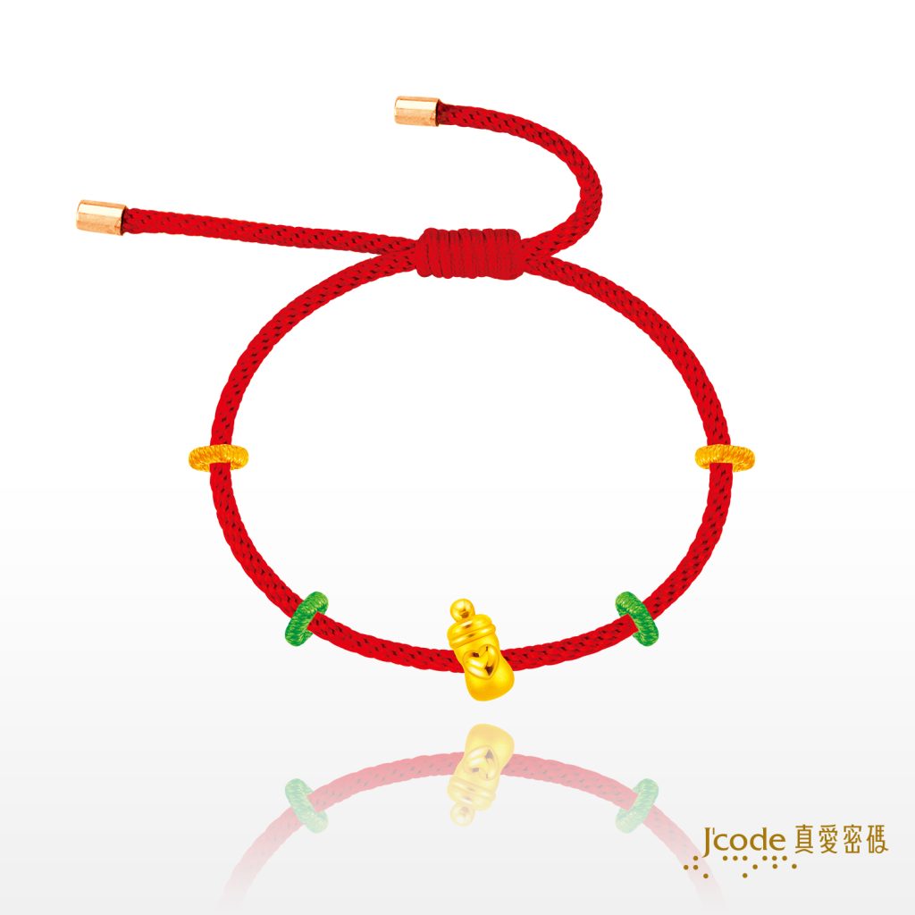 金奶瓶．小(硬金)編織手鍊